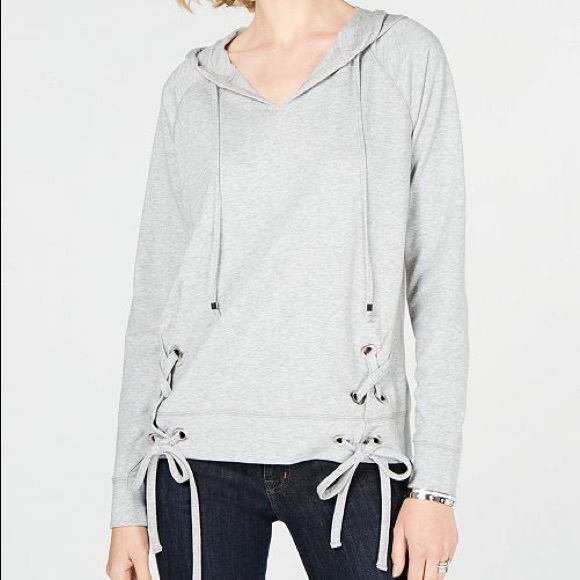 Michael Kors Tops - COPY - MK side-tie hoody NWOT